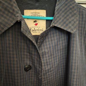 FABRINI Weatherroque Coat checkered black and gray - poor condition